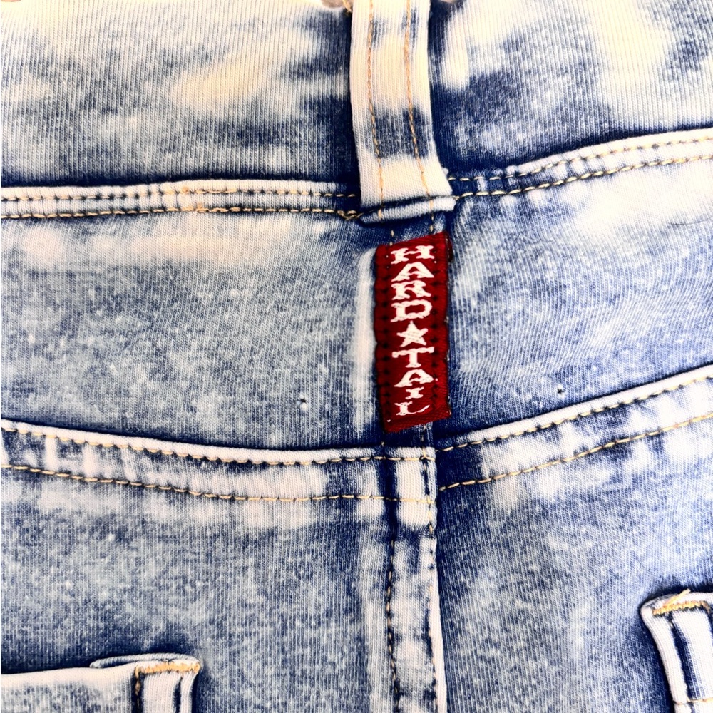 Hard Tail Forever Denim Washed Maxi Pencil Skirt - Picture 3 of 5